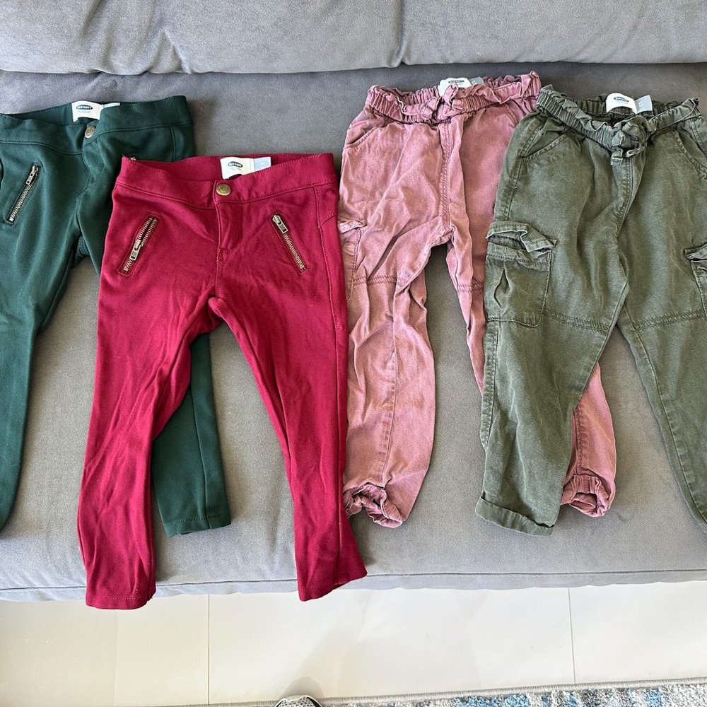 3T Toddler Girls Old Navy Pants (4 pairs of pants)
